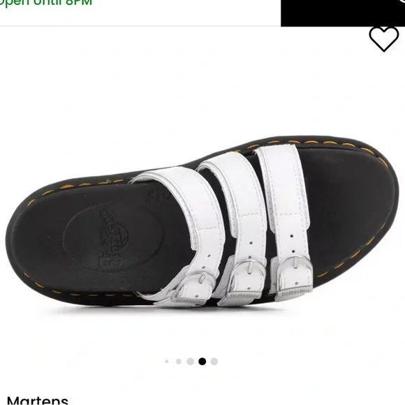 Dr. Martens Women's White and Black Platform Sandals size 9 - Picture 3 of 8